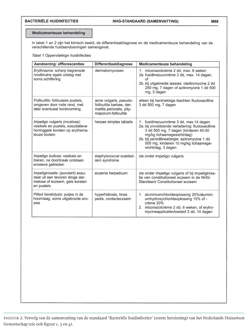 Samenvatting Van De Standaard 'Bacteriële Huidinfecties' (eerste ...