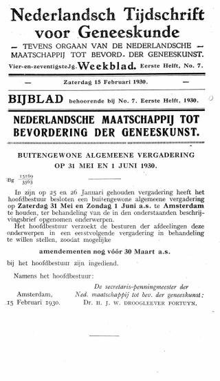 Eerste pagina van het artikel zoals het is gepubliceerd in het tijdschrift