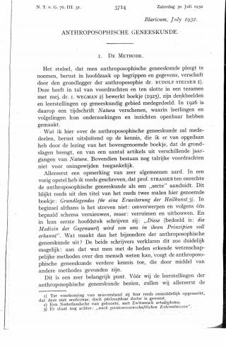 Eerste pagina van het artikel zoals het is gepubliceerd in het tijdschrift