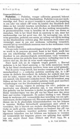 Eerste pagina van het artikel zoals het is gepubliceerd in het tijdschrift