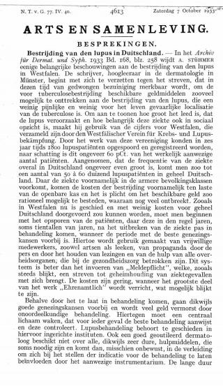 Eerste pagina van het artikel zoals het is gepubliceerd in het tijdschrift