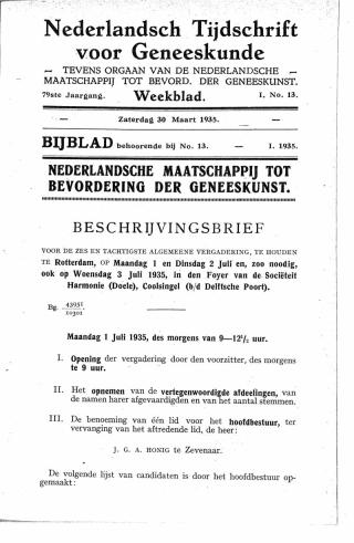 Eerste pagina van het artikel zoals het is gepubliceerd in het tijdschrift