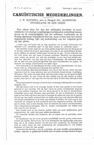 Eerste pagina van het artikel zoals het is gepubliceerd in het tijdschrift