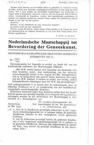 Eerste pagina van het artikel zoals het is gepubliceerd in het tijdschrift