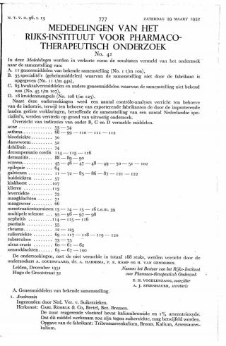 Eerste pagina van het artikel zoals het is gepubliceerd in het tijdschrift