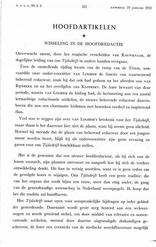 Eerste pagina van het artikel zoals het is gepubliceerd in het tijdschrift