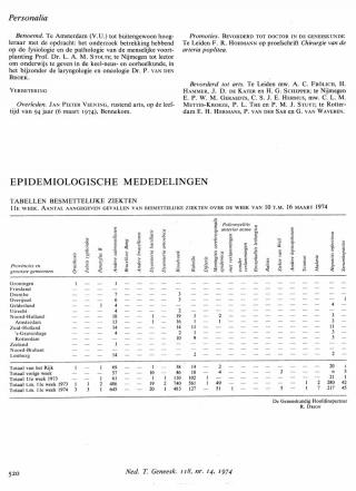 Eerste pagina van het artikel zoals het is gepubliceerd in het tijdschrift