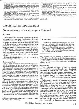 Eerste pagina van het artikel zoals het is gepubliceerd in het tijdschrift